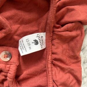 Kate Quinn Rust Button-Up Top (12-18months)